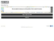 Tablet Screenshot of pro-cuts.com